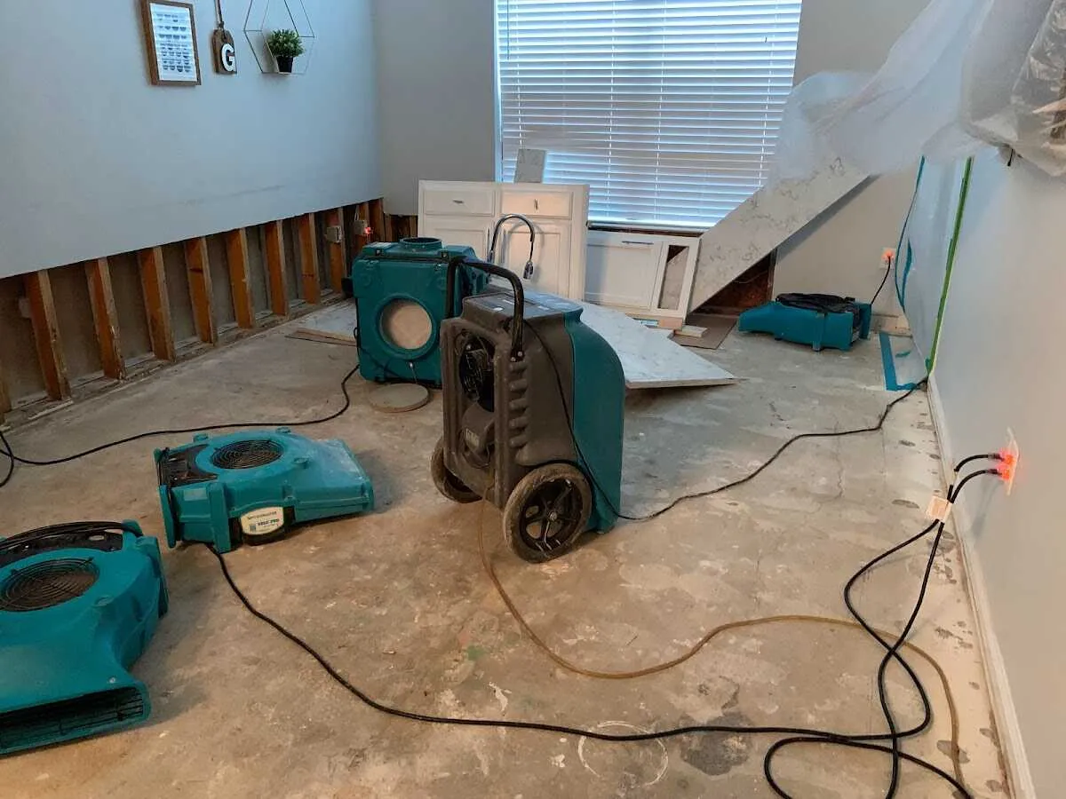 Dehumidifier in flood-cut room for Water Extraction & Removal in Toppenish
